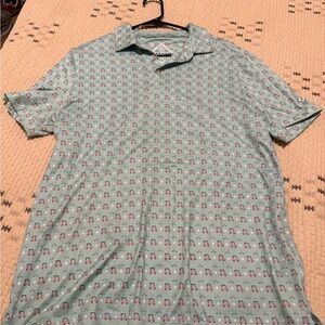 BURLEBO Aqua Polo with Pattern
